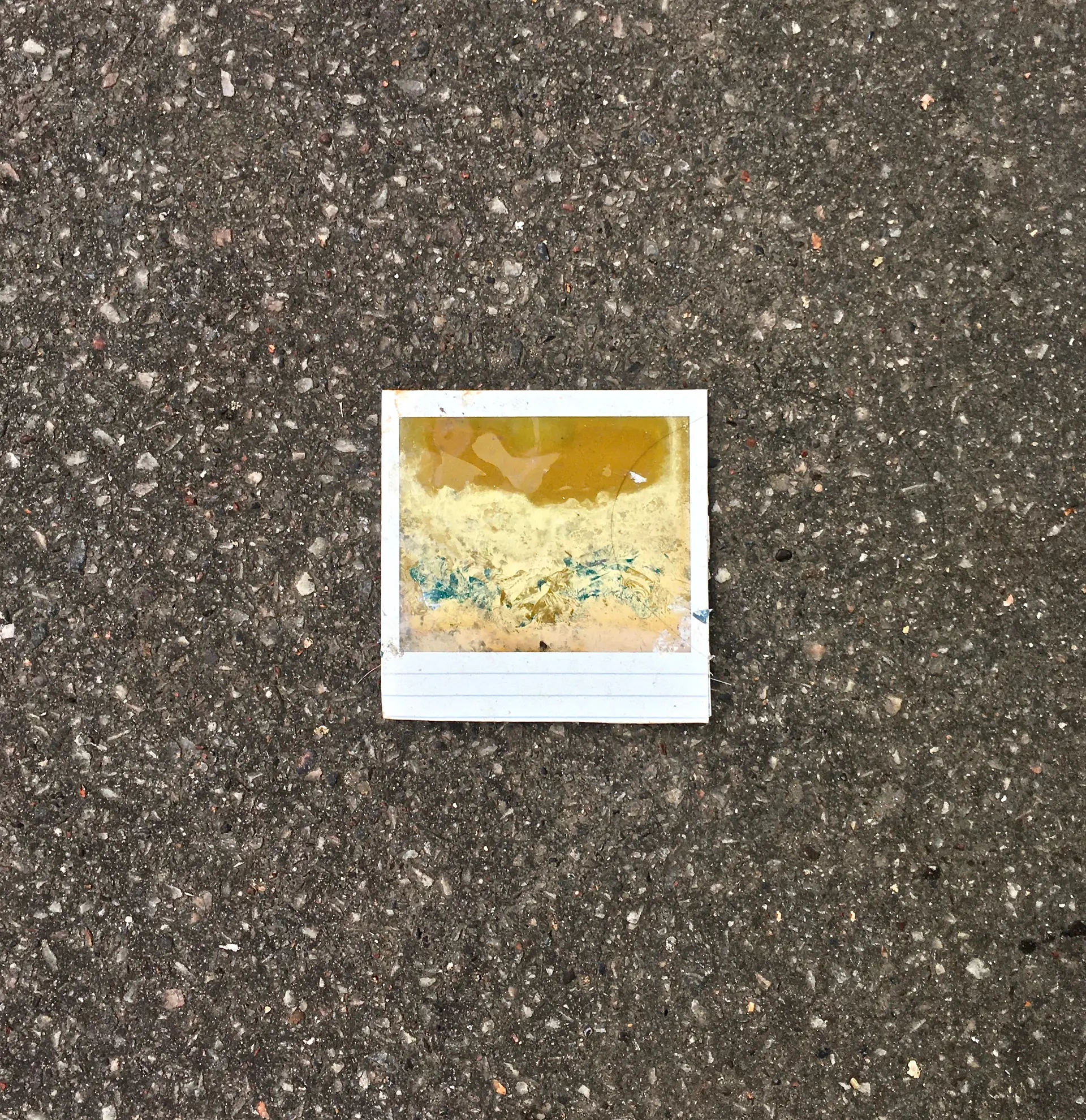Polaroïd au sol. Journal du lundi 23 décembre 2019.
