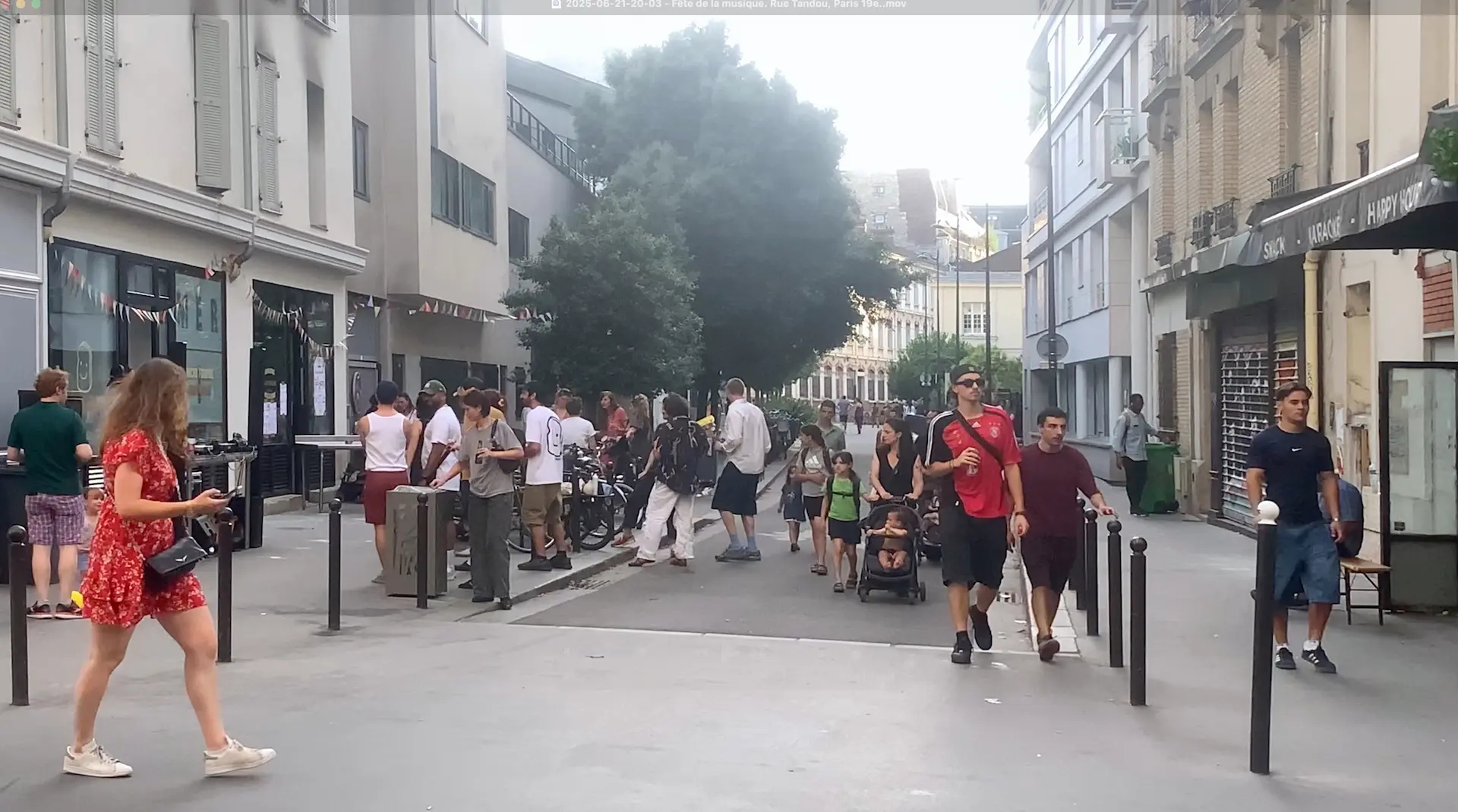 Fête de la musique. Rue Tandou, Paris 19e.
